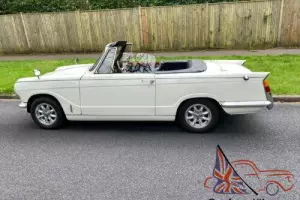 TRIUMPH VITESSE MK2 WHITE OVERDRIVE , BEAUTIFUL EXAMPLE FROM HCC