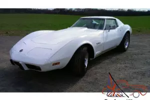  1975 Chevrolet Corvette L48 T Top 350 V8 White 