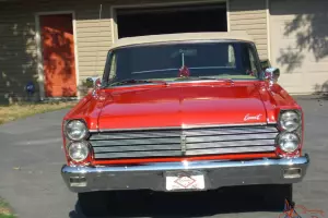 1965 MERCURY CALIENTE CONVERTIBLE -RED W/ TAN TOP AND INTERIOR  NICE