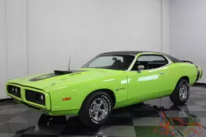 SUPER BEE CLONE CHARGER, 400CI, AIR GRABBER HOOD, SUBLIME GREEN PAINT