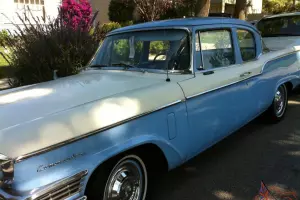 Studebaker Commander rare 2door Coupe two tone blue and white