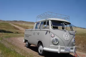 vw  bus double cab 1967  vintage california  classic crew cab antique truck