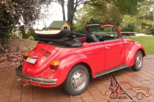 1973 Volkswagon Superbeetle Convertible 1600cc Left hand drive NO RUST