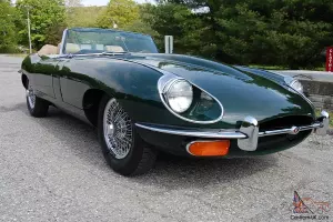 1969 Jaguar XKE Roadster Beautiful Restoration! British Racing Green with tan