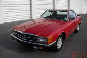 1984 Mercedes Benz Euro Model 500SL Matching Numbers R107 500 SL Red NO RESERVE