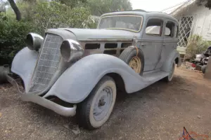 1934 Hudson 8 Cylinder 4 Door Sedan Dual Side Mount Spare Tires NOT Terraplane