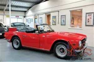 1973 M - Triumph TR6 125bhp - Pimento Red - Genuine UK Car