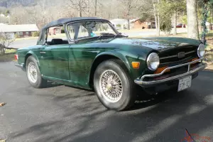 TR6, 1973, BRG, Convertible, Body-Off Restoration, Low Mileage