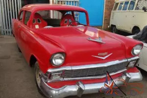 1956 chevrolet 2 door post  tri chevy / hot rod / gasser / mild resto project !