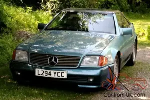 1994 SL280 24v straight 6 in rare and stunning Beryl Blue with cream interior