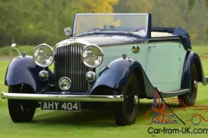  1934 Park Ward Derby Bentley 3 1/2 litre drop head coupe 