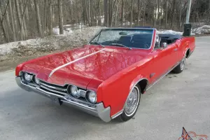 1967 OLDSMOBILE CUTLASS  CONVERTIBLE # MATCH BUCKETS CONSOLE SHIFTER NICE 1966