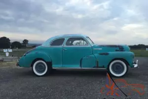 1948 CHEVROLET FLEETMASTER COUPE ORIGINAL 6 CYINDER MANUAL HOTROD ON THE ROAD