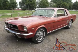 1966 FORD MUSTANG V8, GENUINE RUST FREE CALIFORNIA BUILT 'C' CODE AUTOMATIC