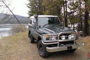 1988 bj74 Land Cruiser Diesel with Emu lift, Safari snorkel, Goodyear Duratracs