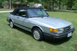 1987 SAAB 900 TURBO 5-SPEED CONVERTIBLE POWER TOP WITH TONEAU COVER VERY NICE!!!