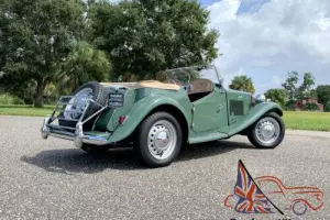 1952 MG TD Engine serial number matches firewall data plate)