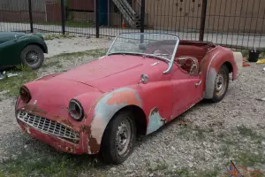 1960 Triumph TR3, CLEAR TITLE, GLOBAL DELIVERY, NICE CAR FOR RESTORATION, RARE