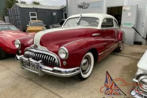 Buick Super Eight coupe, 1948, straight 8, manual.