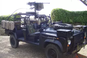 US Army Ranger Special Operations Vehicle Land Rover 110 defender RSOV