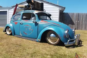  Bagged Patina 1963 VW Beetle Show OFF CAR Slammed Cool Patina 