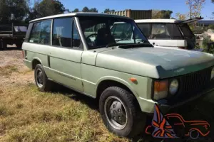 RARE 2 DOOR RANGE ROVER 9/82 3.5 V8 ALL ORIGINAL NO RUST ANYWHERE .