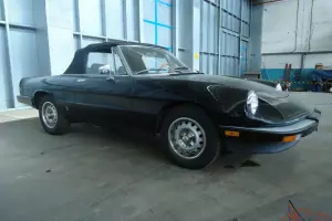  1985 ALFA ROMEO SPIDER GRADUATE CALIFORNIA CAR BLACK ON BLACK 
