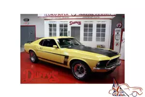 1969 Ford Mustang Boss 302 Yellow 4 speed
