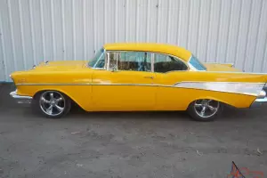 1957 Chevrolet Belair 2 door hardtop Chevy High Performance Magazine Feature car