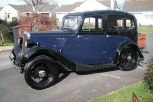  1937 MORRIS EIGHT BLACK/BLUE 