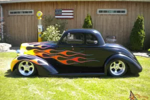 1935 Plymouth 5 Window Traditional Hot Rod All Steel Fat Fender Coupe