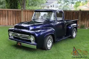 1956 Ford F100 BIG WINDOW / Frame-off Restoration / Pearl Blue