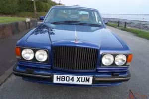 1990 BENTLEY TURBO R RED LABEL FUEL INJECTION ACTIVE RIDE MODEL MOROCCAN BLUE