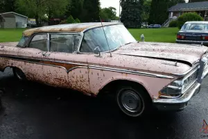 1959 EDSEL 2 DOOR V8 AUTOMATIC  FORD COMPLETE NEEDS RESTORED BARN FIND
