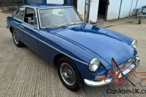 1967 MG MGB GT overdrive in Mineral Blue, chrome wires, lovely car, no reserve Photo