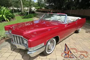 1969 Cadillac DeVille Convertible White leather Must See!!