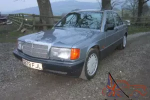  1990 MERCEDES - BENZ 190E 5 SPEED MANUAL (metalic blue) 