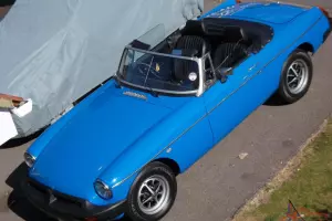  MG ROADSTER CONVERTABLE 1977 CLASSIC SPORTS CAR, PAGENT BLUE, 12K RESTORED 