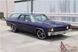 SHOP OWNED PRO TOURING CHEVELLE "SS" GREENBRIAR WAGON 396 AUTO AIR PS PB AMAZING