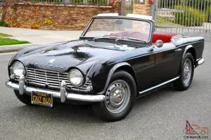 1963 Triumph TR4, one owner, black plate, original paint, ORIGINAL 49,000 miles!