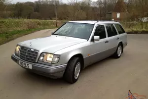  1995 MERCEDES E200 W124 ESTATE AUTO SILVER - 79K - 1 OWNER - TAX 