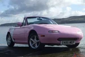 MAZDA MX5 Eunos Sports Roadster, 1989, 1.6 Manual, PINK Convertible. Low miles!