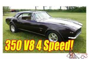 1967 Chevrolet Camaro RS Mildly Built 350 V8 4 Speed - Body On Restored!
