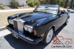 1986 Rolls-Royce Corniche II IN RARE 'MASONS BLACK' OVER 'TAN' LEATHER