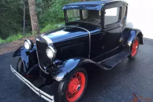 1930 Model A Ford Coupe Rumble Seat Runs Great, 64954 miles, Like New Interior
