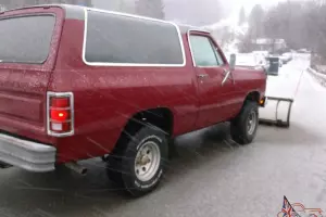 1984 Dodge Ramcharger 4x4 with sno way Plow 318 auto REAL NICE FOR AGE!  VIDEO! Photo