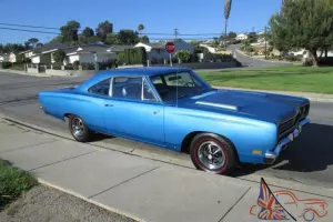 1969 road runner 383 4 speed 2nd owner CA black plate garage kept with documents