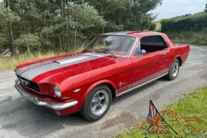 1966 Ford Mustang A Code 289 V8 New Firecracker Orange Custom Paint.