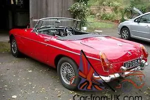  1970 MGB Roadster convertible, chrome bumpers 