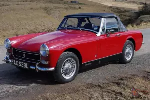 1972 MG Midget, 1275cc RWA, Heritage shell rebuild with only 3000 miles since 